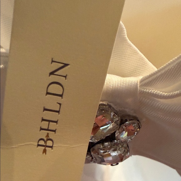 BHLDN Ivory Strapless Midi Dress with Bow Accent - Picture 4 of 5